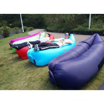 Nylon 210t Material Inflatable Sleeping Bag/ Sofa/ Folding Bed Air Bag for Home, Beach, Outdoors